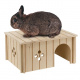 Превью Дом деревянный для кроликов Sin 4646, 33x23,6x16 см 1