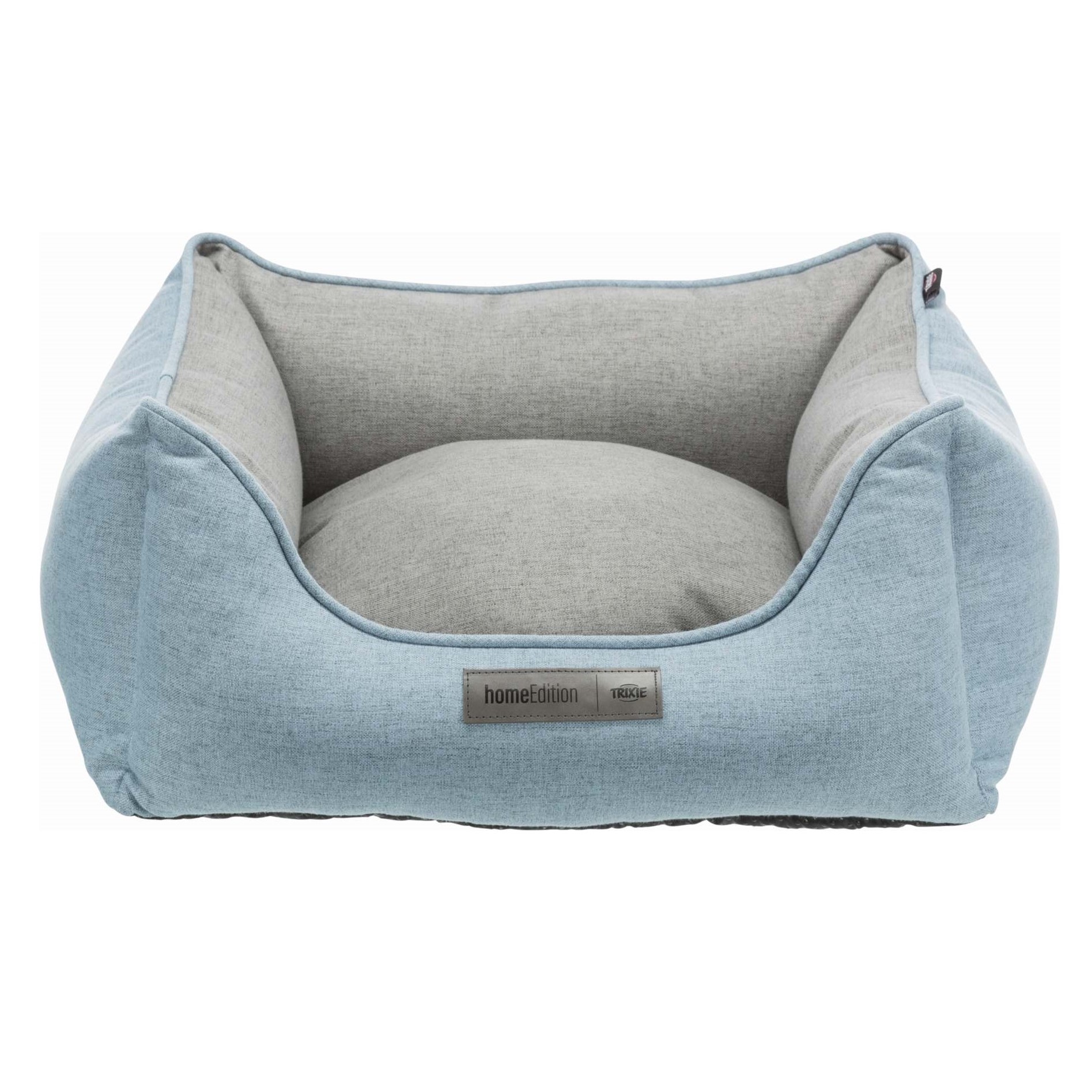 Trixie Лежак с бортиком прямоугольный Lona для кошек и собак мелких пород, 60х50 см, серо-голубой 
Trixie Лежак с бортиком прямоугольный Lona для кошек и собак мелких пород, 60х50 см, серо-голубой