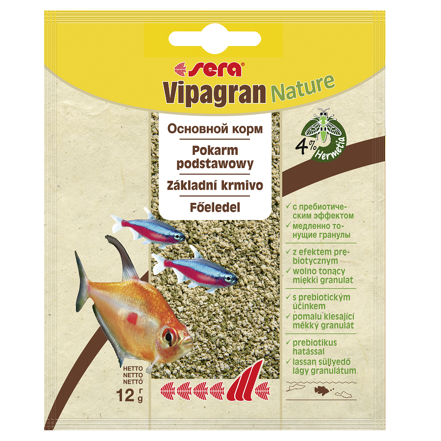 Sera vipagran корм для декоративных рыб, гранулированный/медленно тонущий, пак. 12 г
Sera vipagran корм для декоративных рыб, гранулированный/медленно тонущий, пак. 12 г