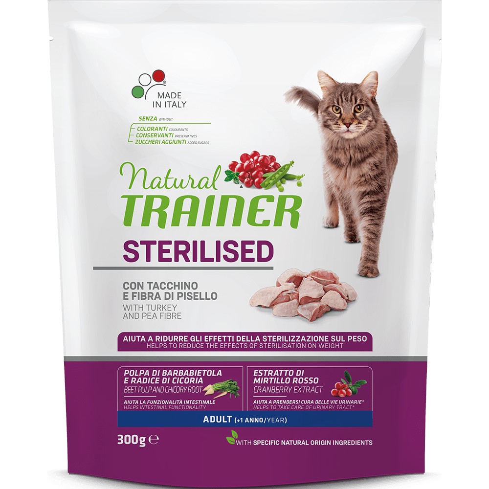 Natural Adult Sterilised корм для для стерилизованных кошек старше 1 года, с белым мясом