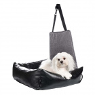 Лежак для автомобильного сиденья для кошек и собак мелкого размера, черный, 60х60 см