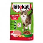 Корм для взрослых кошек, мясной пир, 1,9 кг