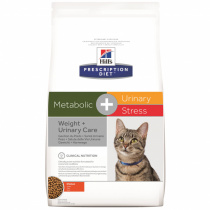 Prescription Diet Metabolic + Urinary Stress сухой корм для кошек, лечение цистита, с курицей