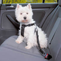 ремень безопасности со шлейкой для собак автомобильный, 20-50 см