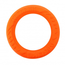 Игрушка для собак Кольцо Tug&Twist диаметр 20 см Восьмигранное малое оранжевое, толщина 3,5 см, для собак мелких и средних пород (снаряд, пуллер)