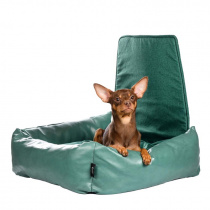 Лежак для автомобильного сиденья для кошек и собак мелкого размера, зеленый, 60х60 см