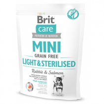 Care MINI GF Light & Sterilised беззерновой для собак мелких пород с избыточным весом и стерилизованных, 400 г