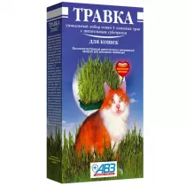 Трава для кошек в контейнере 5 злаков 170г