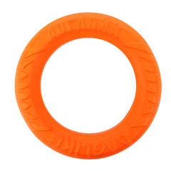 Игрушка для собак Кольцо Tug&Twist диаметр 26,5 см Восьмигранное среднее оранжевое, толщина 4,6 см, для собак средних и крупных пород (снаряд, пуллер)