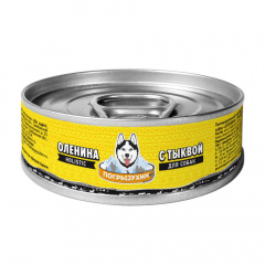 Holistic корм влажный (консервы) для собак, оленина с тыквой, 100 гр.