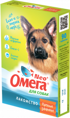 Омега Neo+ Крепкое здоровье Лакомство мультивитаминное для собак с морскими водорослями, 90 таблеток