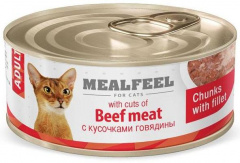 Adult консервы для кошек, с кусочками говядины