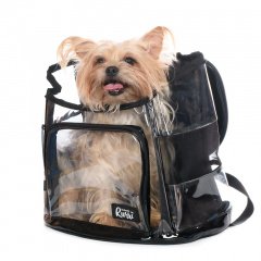 Рюкзак для кошек и собак мелкого размера, 40х25х36 см, прозрачный
