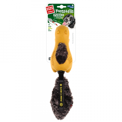 Игрушка для собак Белка с отключаемой пищалкой, желтый 31 см