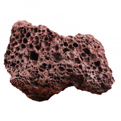 Декорация природная для аквариума Вулканический камень, М, 10-20 см