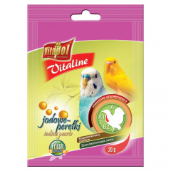 Дополнительная смесь для волнистых попугаев Vitaline Йодовые жемчужины 20г