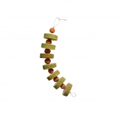 Игрушка для птиц связка из травяных шариков, 117 г