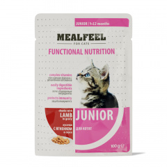 Functional Nutrition Junior Влажный корм (пауч) для котят, с кусочками ягненка в соусе, 100 гр.