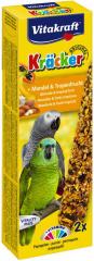 Крекеры для амазонских попугаев Kracker, миндаль, фрукты, 2шт