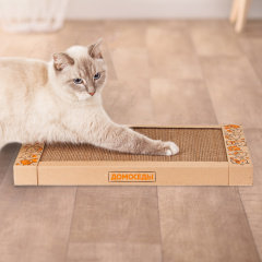 Когтеточка-доска (50х31х4,5 см) из гофрированного картона для кошек