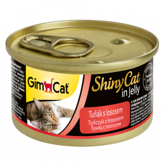 GimCat ShinyCat Консервы для кошек из тунца с лососем, 70 г