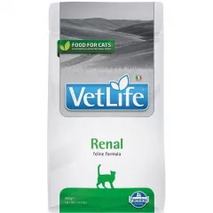 Vet Life Renal диетический сухой корм для кошек при почечной недостаточности, с курицей, 400г