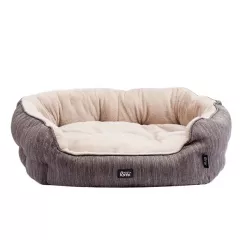 Лежак для собак и кошек мелких и средних пород, 75х60х24 см, коричневый