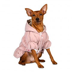 Куртка-платье для собак XS розовый (унисекс)
