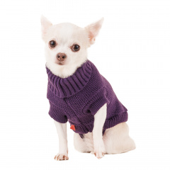 Свитер для собак 20см XS фиолетовый (унисекс)