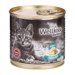 Delice Влажный корм (консервы) для кошек, с индейкой и уткой, 240 гр.