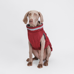 Куртка на молнии для собак, 5XL, бордовая