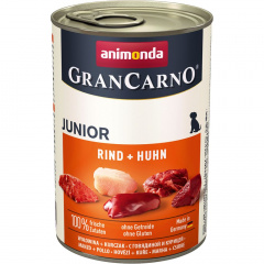 Gran Carno Original Junior консервы для щенков старше 1 месяца, с говядиной и курицей, 400 г