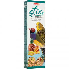 лакомство для попугаев и экзотических птиц STIX TROPICAL палочки фруктовые 80 г