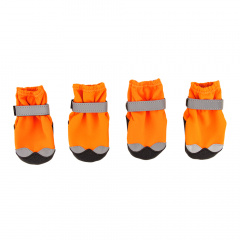 Ботинки на липучках для собак M оранжевый (унисекс)