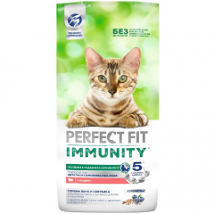 Immunity Корм сухой для кошек, говядина, семена льна и голубика, 5,5 кг