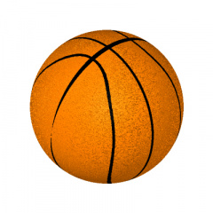 Игрушка для собак Мяч резиновый оранжевый 6 см