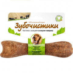 Лакомство Зубочистики со вкусом говядины для собак средних пород, 95 г