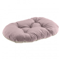 Подушка велюровая для кошек и собак мелких и средних пород Prince 65, 65x42x3 см, розово-бежевая