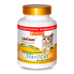 СтерилКэт Витаминно-минеральный комплекс для стерилизованных кошек и кастрированных котов, 200 таблеток