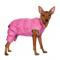 Комбинезон на молнии для собак, 2XL, розовый (девочка)
