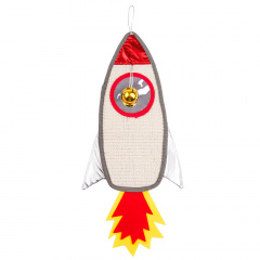 Когтеточка-игрушка Ракета подвесная 22,5х50 см Space-Travel
