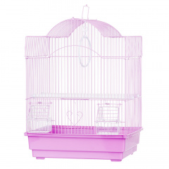 Клетка для мелких птиц 35x28x46 см фиолетовая