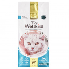 Sterilized Сухой корм для стерилизованных кошек, с ягненком, 1,5 кг