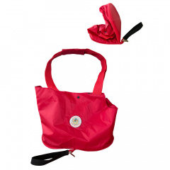 Компактная сумка-переноска красная, 31х25х16 см