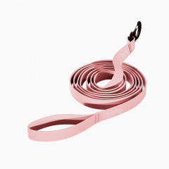 Поводок для собак Stripes Biothane Tender, 3 м, нежно-розовый