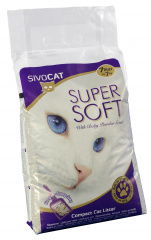 Super Soft наполнитель для кошачьего туалета, комкующийся, 7 л