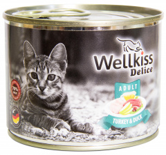 Delice Adult консервированный корм для кошек, с индейкой и уткой, 200 г