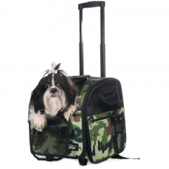 Сумка-рюкзак на колесиках для кошек и собак мелкого размера, 34х28х34 см