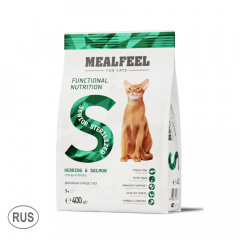 Functional Nutrition Корм сухой для стерилизованных кошек старше 7 лет, с сельдью и лососем, 400 гр.