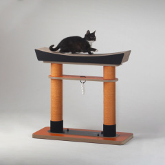 Когтеточка-лежанка напольная для кошек Тории, 68х64,5х28 см